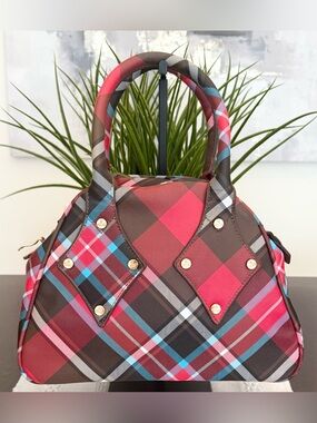 Vivienne Westwood Derby Tartan Yasmine Satchel
